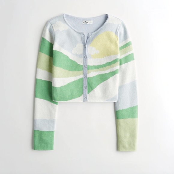 Hollister Super Soft Crop Cardigan - Size Medium - Picture 7 of 7